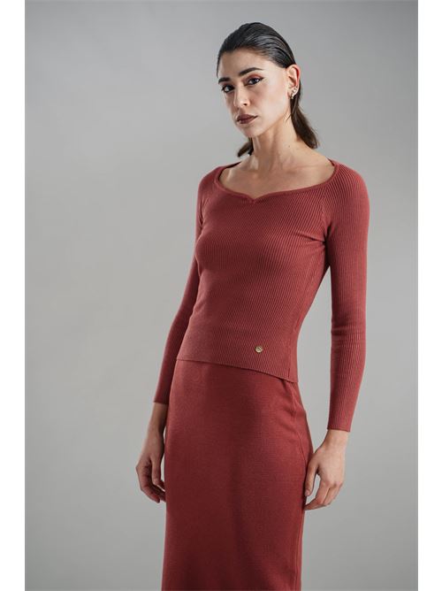 Maglia in viscosa Nualy | I25NCV13147CHERRY
