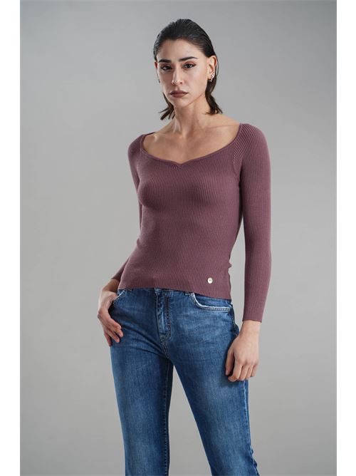 Maglia in viscosa Nualy | I25NCV13147LAVANDA