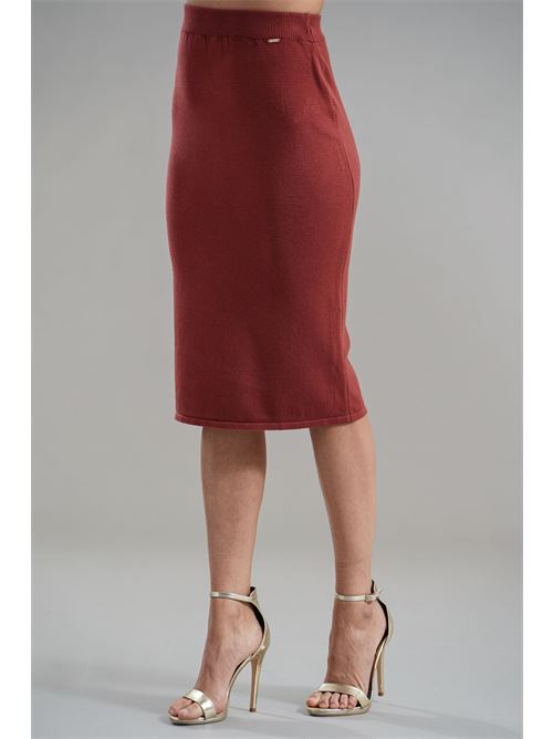 Gonna in viscosa Nualy | I25NVC6172CHERRY