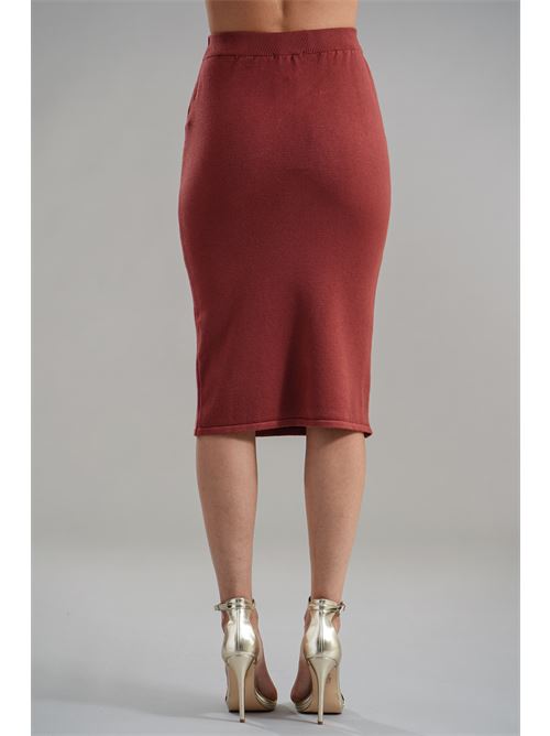 Gonna in viscosa Nualy | I25NVC6172CHERRY