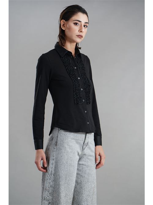 Camicia elastica Zanetti | ZA7997NERO