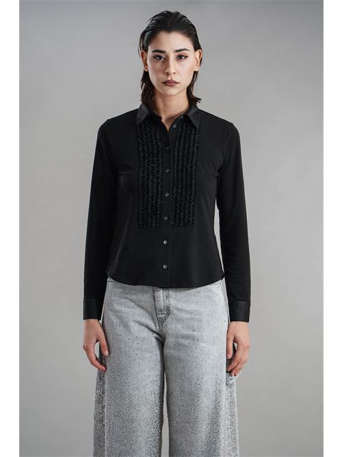 Camicia elastica Zanetti | ZA7997NERO