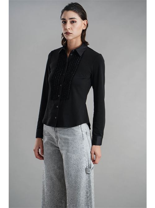 Camicia elastica Zanetti | ZA7997NERO