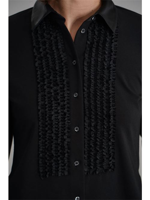Camicia elastica Zanetti | ZA7997NERO