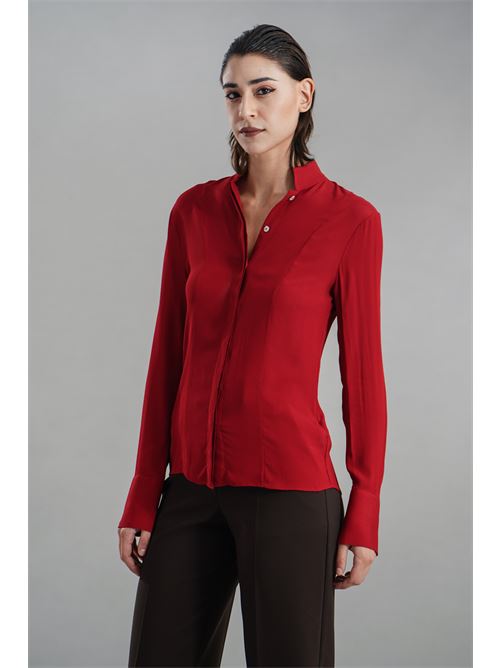 Camicia in viscosa Zanetti | ZA8038ROSSO