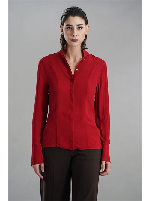 Camicia in viscosa Zanetti | ZA8038ROSSO