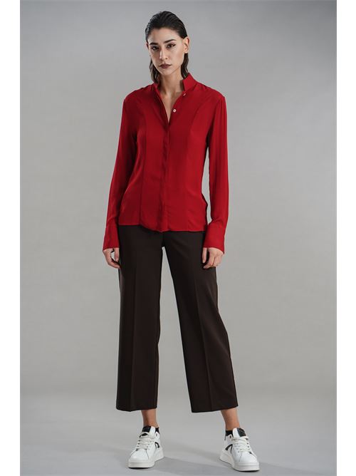 Camicia in viscosa Zanetti | ZA8038ROSSO