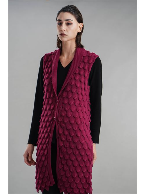 Gilet in viscosa Z.O.E. | 30B821BORDEAUX