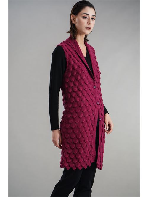Gilet in viscosa Z.O.E. | 30B821BORDEAUX
