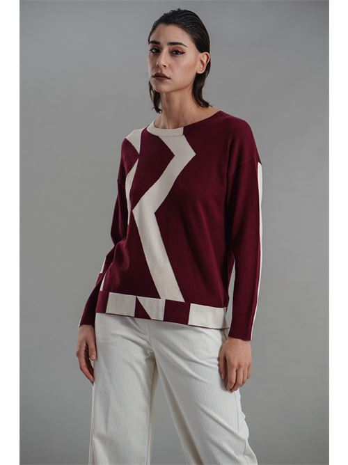 Maglia in viscosa Z.O.E. | 31B135BORDEAUX