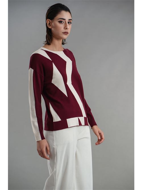 Maglia in viscosa Z.O.E. | 31B135BORDEAUX