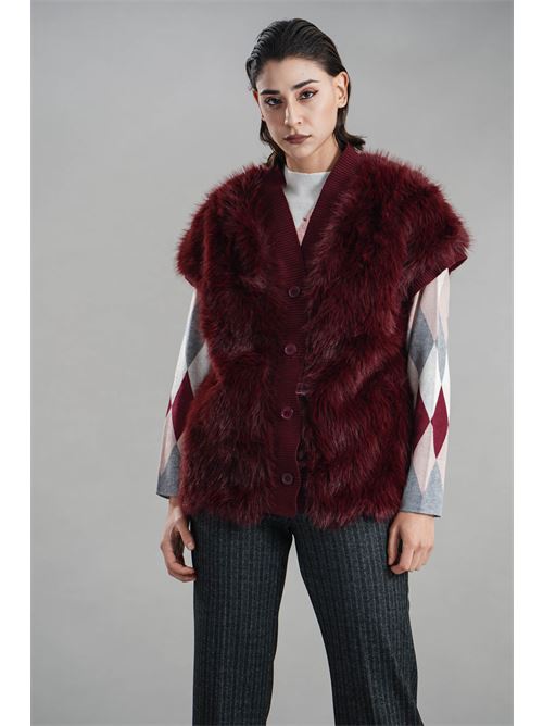 Gilet in ecopelliccia Z.O.E. | 37Q504BORDEAUX