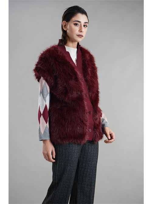 Gilet in ecopelliccia Z.O.E. | 37Q504BORDEAUX
