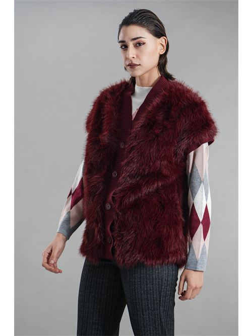 Gilet in ecopelliccia Z.O.E. | 37Q504BORDEAUX