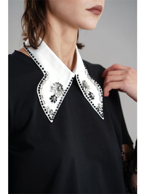Maglia con colletto Z.O.E. | 52Q721NERO