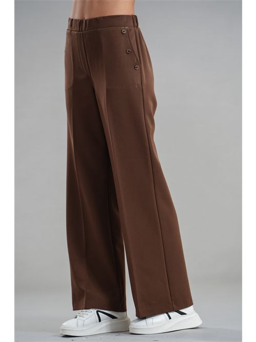 Pantalone palazzo Z.O.E. | 70G319CIOCCOLATO