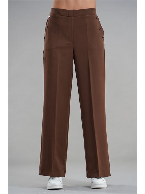Pantalone palazzo Z.O.E. | 70G319CIOCCOLATO