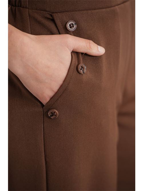 Pantalone palazzo Z.O.E. | 70G319CIOCCOLATO