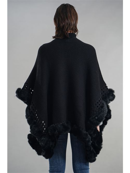 Mantella con ecopelliccia Z.O.E. | 88L513NERO
