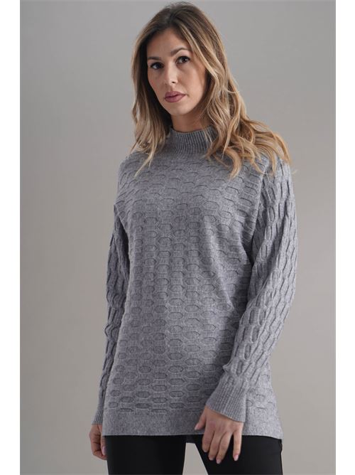 Maglia in viscosa zooe | 33B158GRIGIO