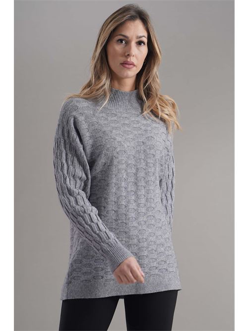 Maglia in viscosa zooe | 33B158GRIGIO
