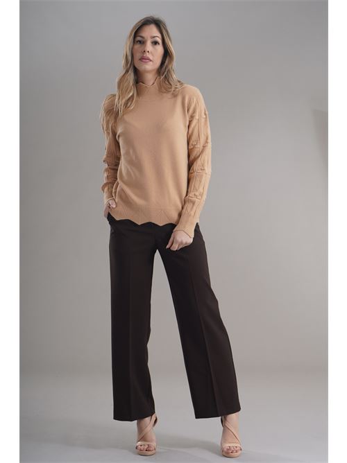 Maglia in viscosa zooe | 65B159CAMMELLO