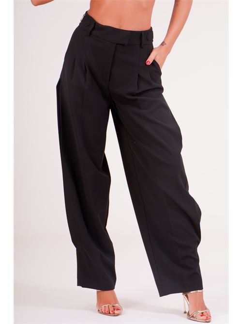 Pantalone con pinces Babylon | E00082NERO