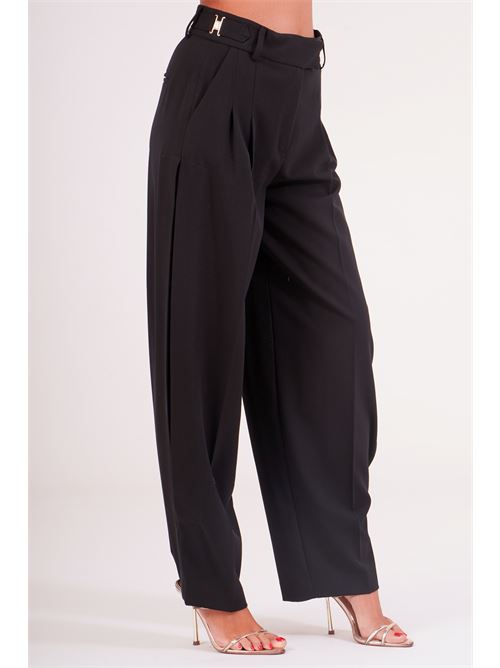 Pantalone con pinces Babylon | E00082NERO