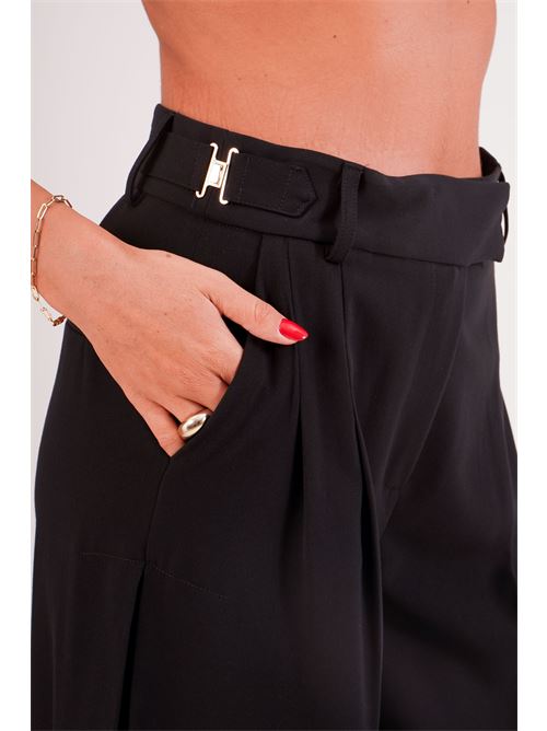 Pantalone con pinces Babylon | E00082NERO