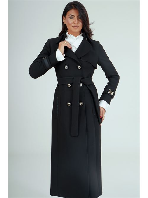 Cappotto doppiopetto Babylon | E00244NERO