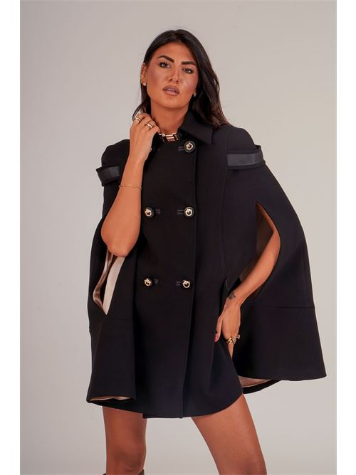 Cappotto mantella Babylon | E00245NERO