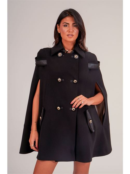 Cappotto mantella Babylon | E00245NERO