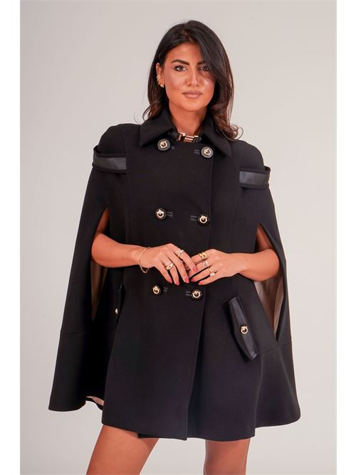 Cappotto mantella Babylon | E00245NERO