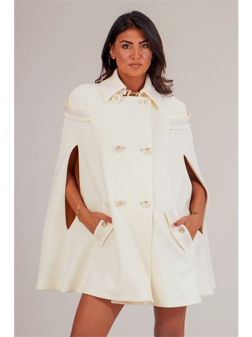 Cappotto mantella Babylon | E00245PANNA