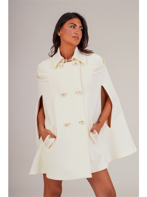 Cappotto mantella Babylon | E00245PANNA