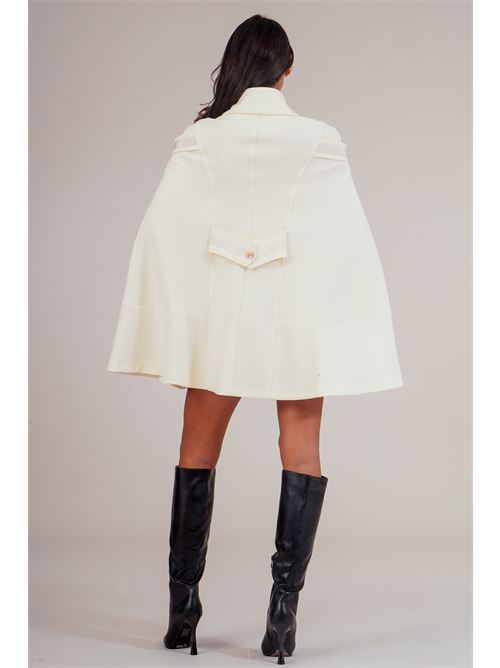 Cappotto mantella Babylon | E00245PANNA