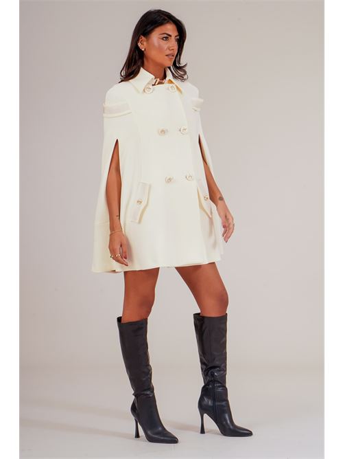 Cappotto mantella Babylon | E00245PANNA