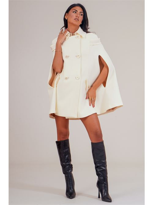 Cappotto mantella Babylon | E00245PANNA