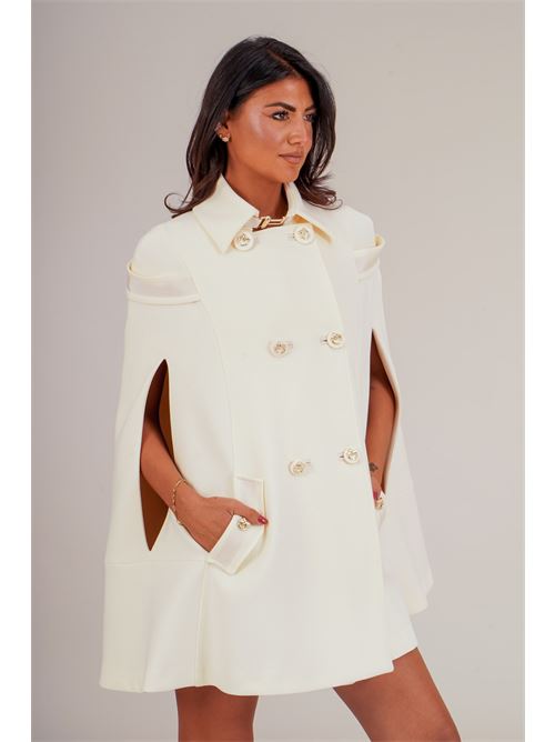 Cappotto mantella Babylon | E00245PANNA