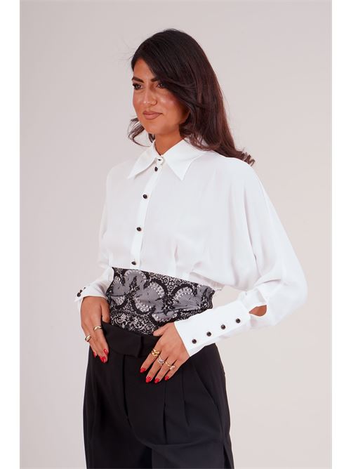 Camicia in crepe Babylon | E00448BIANCO