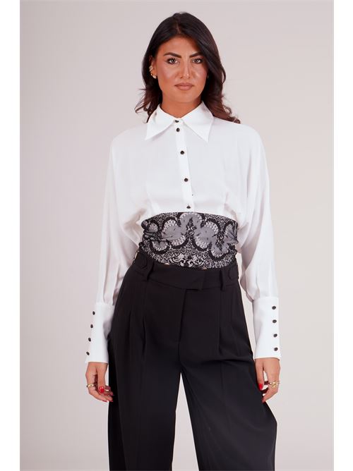 Camicia in crepe Babylon | E00448BIANCO