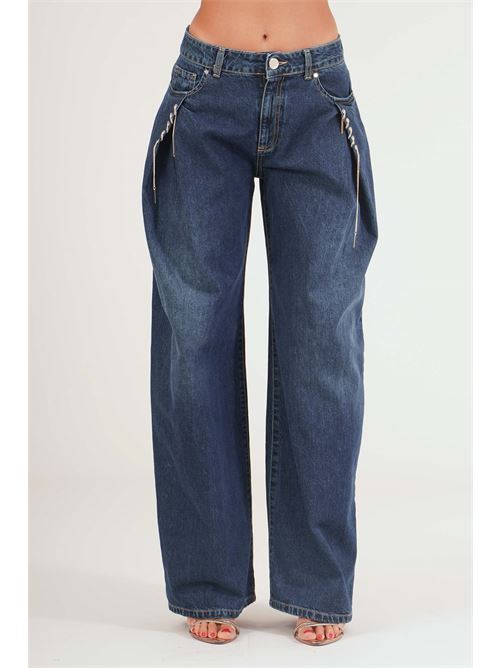 Jeans gamba larga