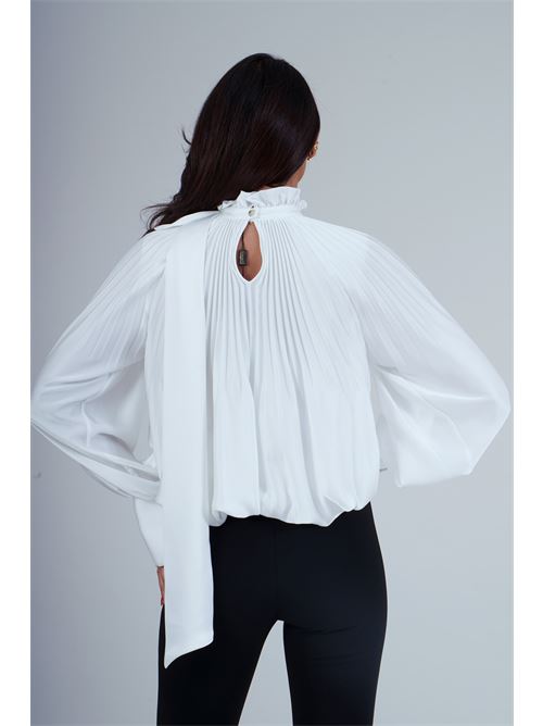 Casacca con fiocco Babylon | MF0305BIANCO