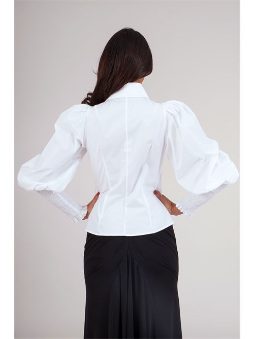 Camicia in cotone elastico Babylon | S00301BIANCO
