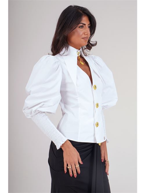 Camicia in cotone elastico Babylon | S00301BIANCO
