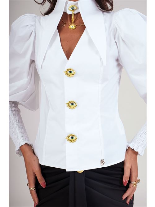 Camicia in cotone elastico Babylon | S00301BIANCO