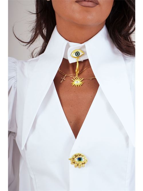 Camicia in cotone elastico Babylon | S00301BIANCO