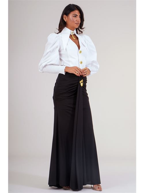 Gonna lunga elastica Babylon | S00602NERO