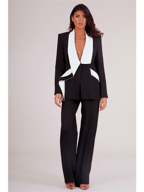 Tailleur in crepe di viscosa