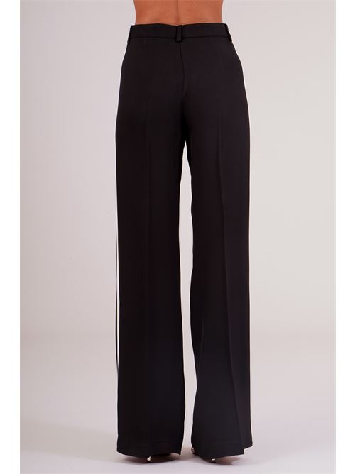 Tailleur in crepe di viscosa Babylon | S00752NERO/BIANCO